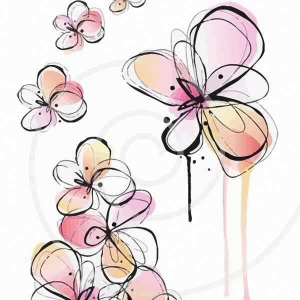 تابلو بوم چاپی لاویا طرح گل کد ART-1259