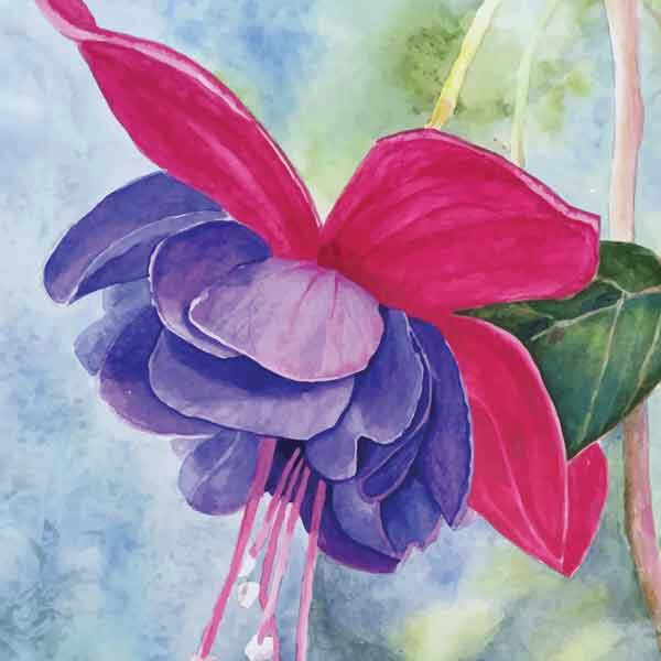 تابلو بوم چاپی لاویا طرح گل کد ART-1234