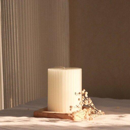 شمع با پارافین مرغوب قابل استفاده سفید رنگ سایز متوسط برند ماریکو 