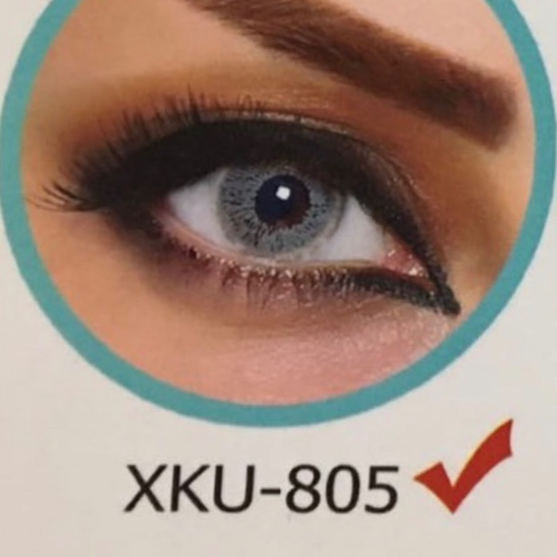 لنز چشم رنگی (زیبایی) سالانه کلیر ویژن طوسی بدون دور 