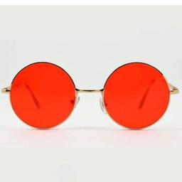 عینک آفتابی زنانه و مردانه گرد رنگ قرمز