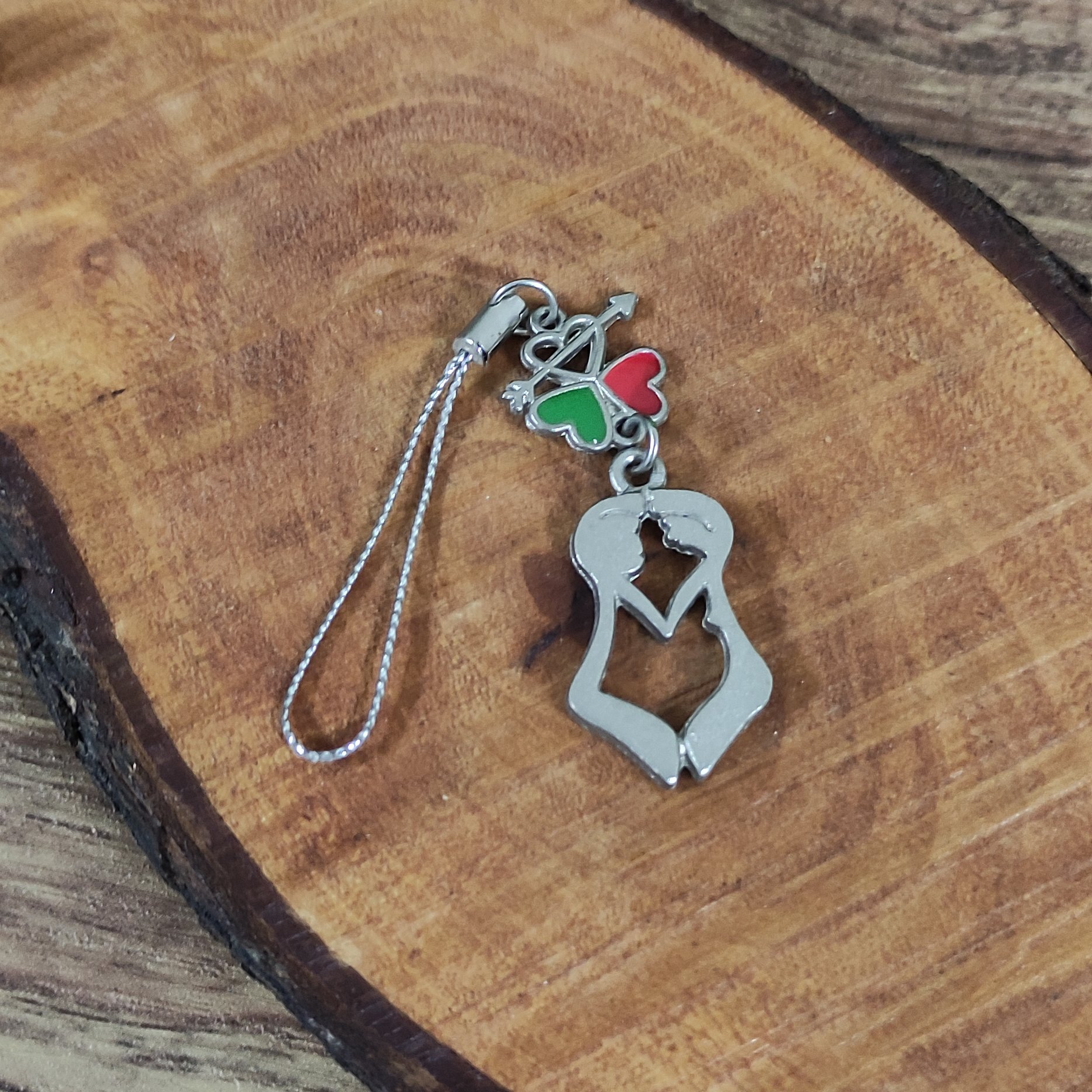 آویز فلش فلزی طرح عشق