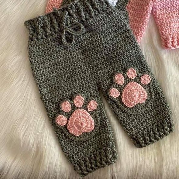 شلوار  بچه گانه بافتنی