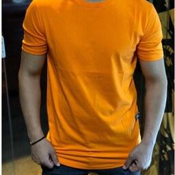 تیشرت مردانه ترک نخ پنبه 100 رنگ نارنجی(سایزبندی کامل)