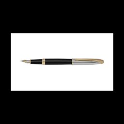 قلم خودنویس یوروپن RING نقره ای و مشکی 