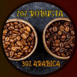 قهوه میکس 70 روبوستا  30 عربیکا 1000گرمی تازه رست مناسب برای فرنچ پرس ، اسپرسو ساز 