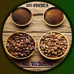 دان قهوه میکس 60 عربیکا 40 روبوستا  1000 گرمی تازه رست مناسب برای فرنچ پرس ، اسپرسو ساز ، روش‌های فیلتری ، لاته