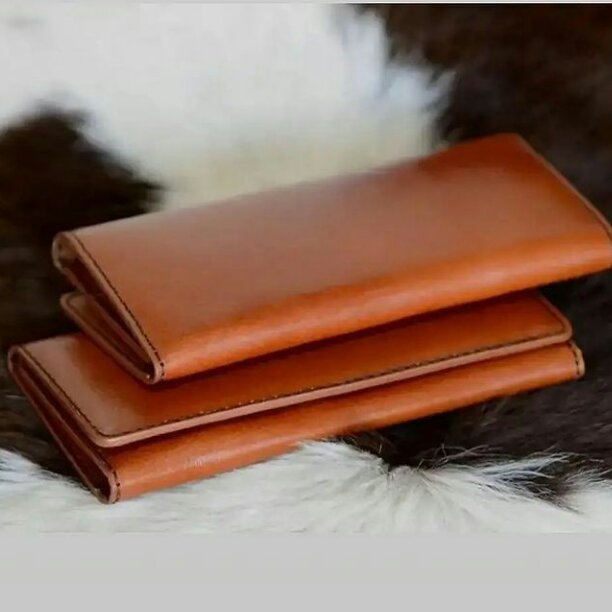 کیف پول سه لت چرم طبیعی دست دوز کد5433