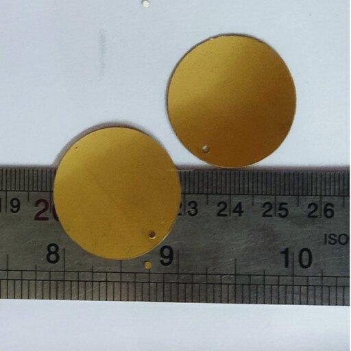 پولک تزئینی پهن طلایی مات کد 30GOLD (سایز  درشت)  بسته 100 عددی (وزن حدودی 25 گرم)
