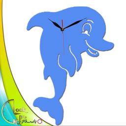 ساعت دیواری کودکانه طرح دلفین کد 413