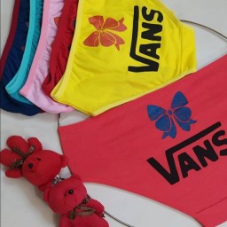 پک دو  تایی شورت زنانه فانتزی پشت چاپی نخی