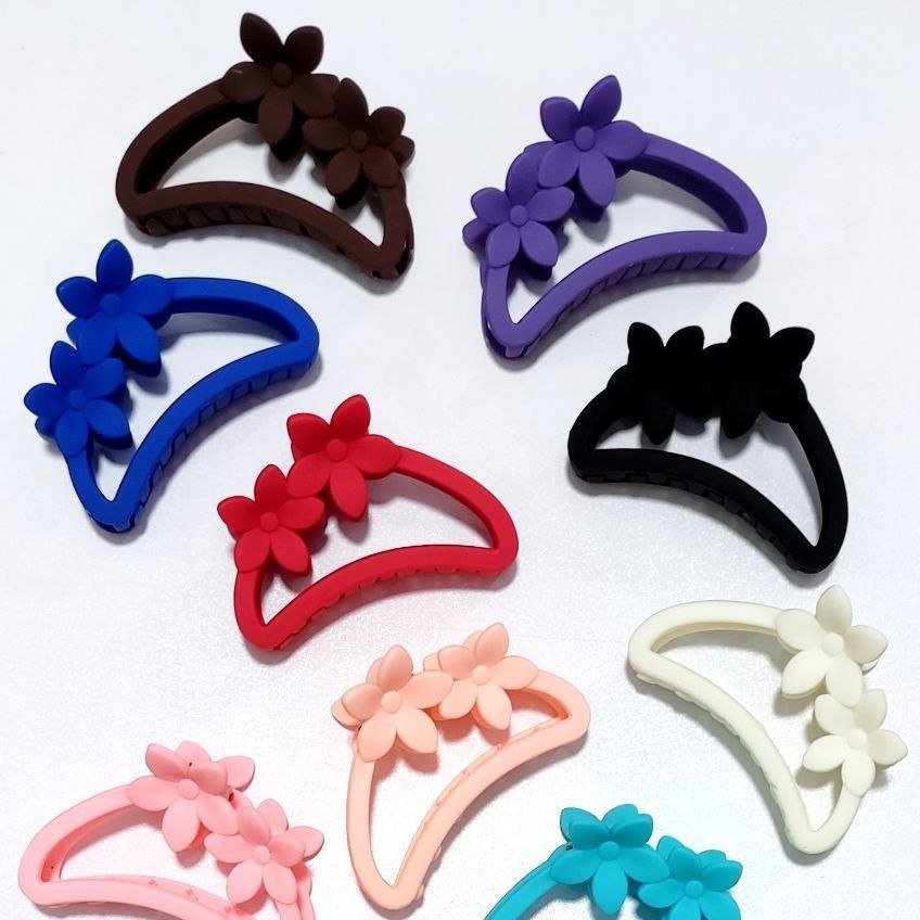 کلیپس شمعی طرح دوگل رنگی مات و براق کلیپس دوگل