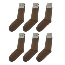 6جفت جوراب گرم پشم شتر  ساق بلند فری سایز کیفیت عالی رنگ قهوه ای و مشکی