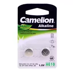 باتری سکه ای Camelion Alkaline AG10 پک 2 عددی