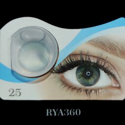 لنز چشم هرا رنگ سبز آبی متوسط شماره RYA360