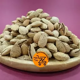 مغز بادام پوست کاغذی ( منقا ) 450   گرمی   پاک شده و سالم تازه و باکیفیت