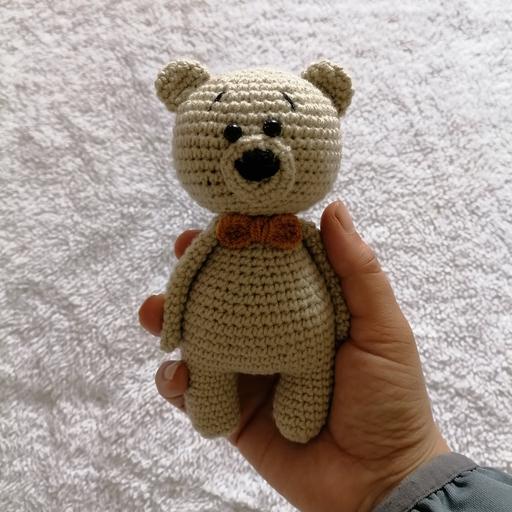عروسک بافتنی، طرح خرس کوچولوی تپلی باکیفیت و زیبا با ارسال به سراسر کشور