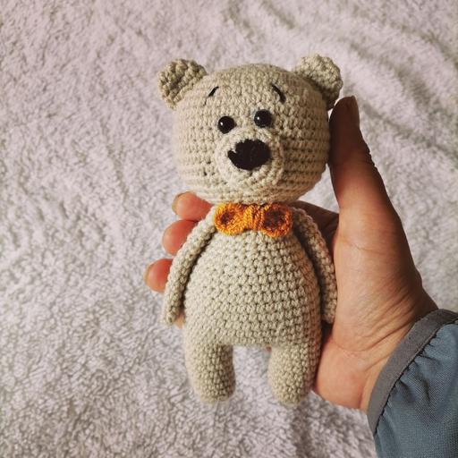 عروسک بافتنی، طرح خرس کوچولوی تپلی باکیفیت و زیبا با ارسال به سراسر کشور