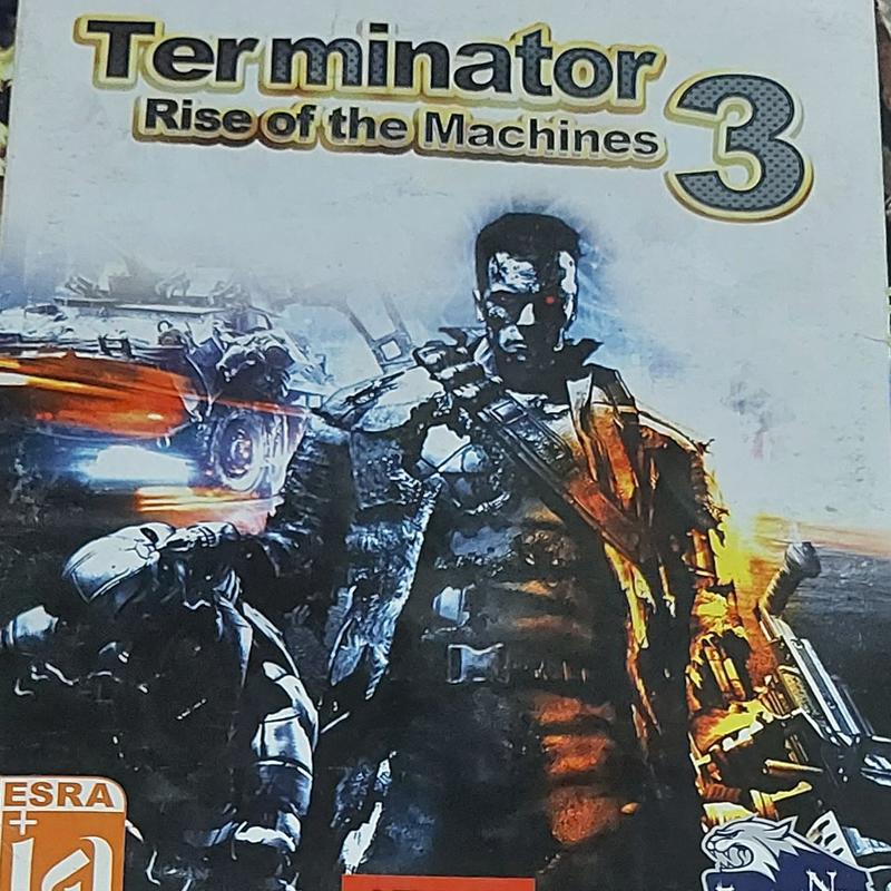 خرید بازی پلی استیشن 2 دو ترمیناتور سه  Terminator 3 Rise of the Machines گیم ps2 سی دی بازی اکشن جنگی play station 2
