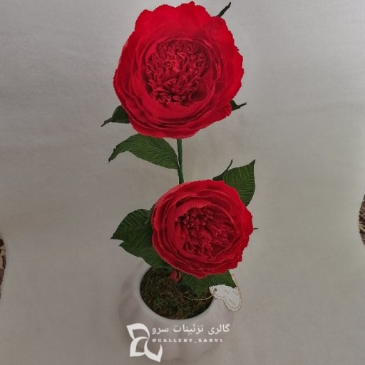 گل مصنوعی / گلدان گل / گل کاغذی / (کاغذ کشی) / تزئینی / دکوری