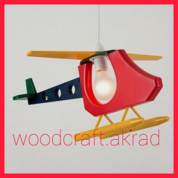 لوستر چوبی هلیکوپتر اتاق کودک