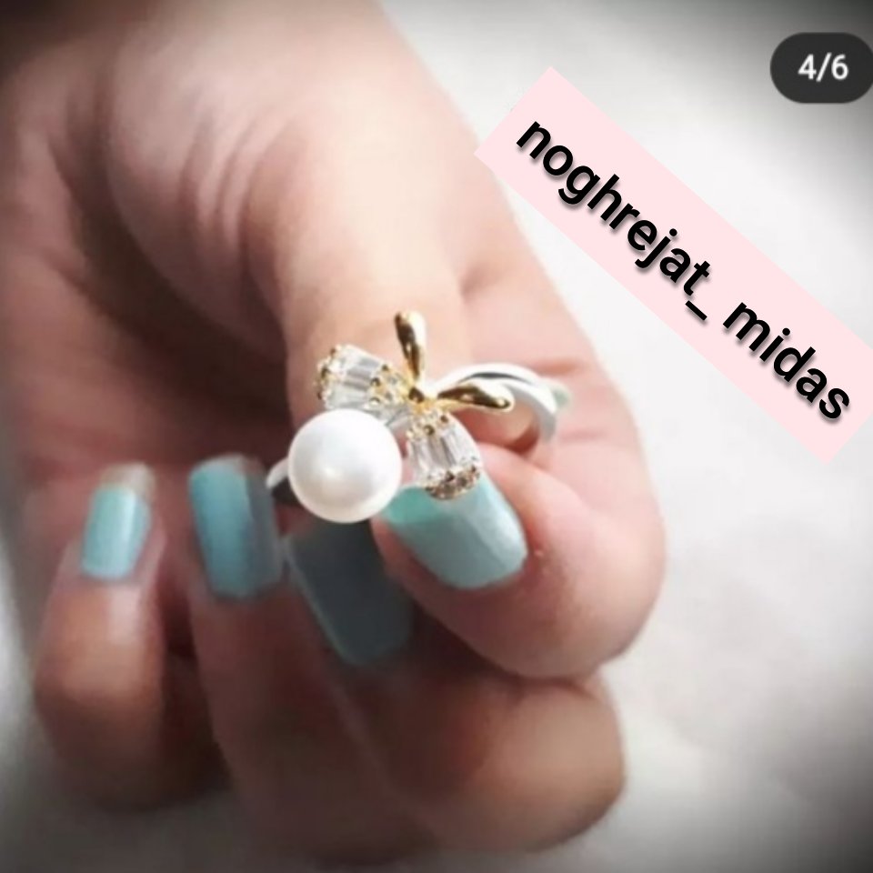 انگشترزنانه نقره جواهرمرواریداصل