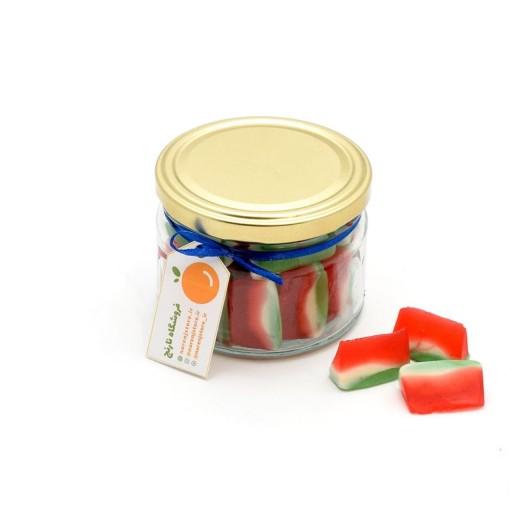 پاستیل ببتو طعم هندوانه در بسته‌بندی شیشه‌ای