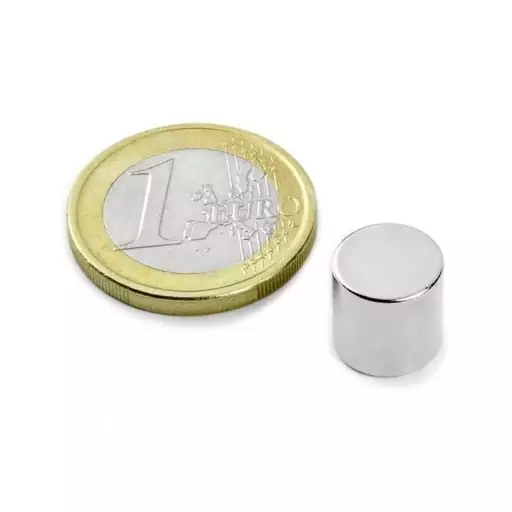 آهن ربا نئودیمیوم استوانه 10X10 mm بسته 4 عددی-جذب بالا و قوی (یک سانتیمتری) 