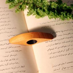 صفحه نگهدار کتاب انگشتی دستساز چوبی طرح کیوان 