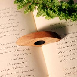 صفحه نگهدار کتاب  انگشتی  دستساز  چوبی طرح همدل 