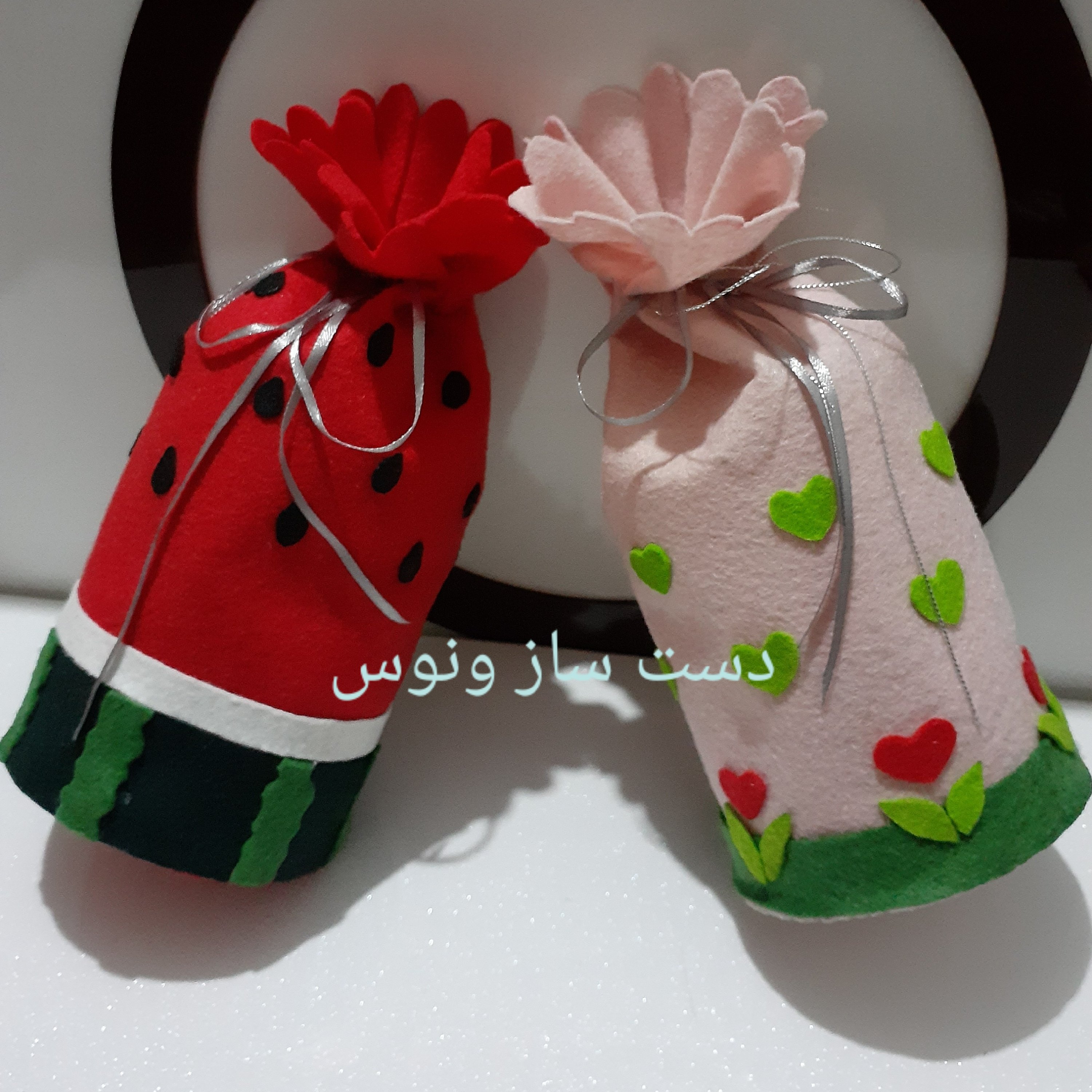 کیسه هدیه یلدا طرح هندوانه  گیفت شب یلدا 