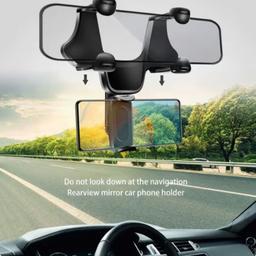 پایه نگهدارنده موبایل زیرآینه جاموبایلی زیرآینه ای خودرو  پایه موبایل زیرآینه ای