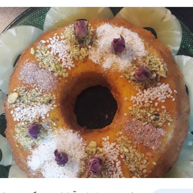پودر کیک آناناس خانگی