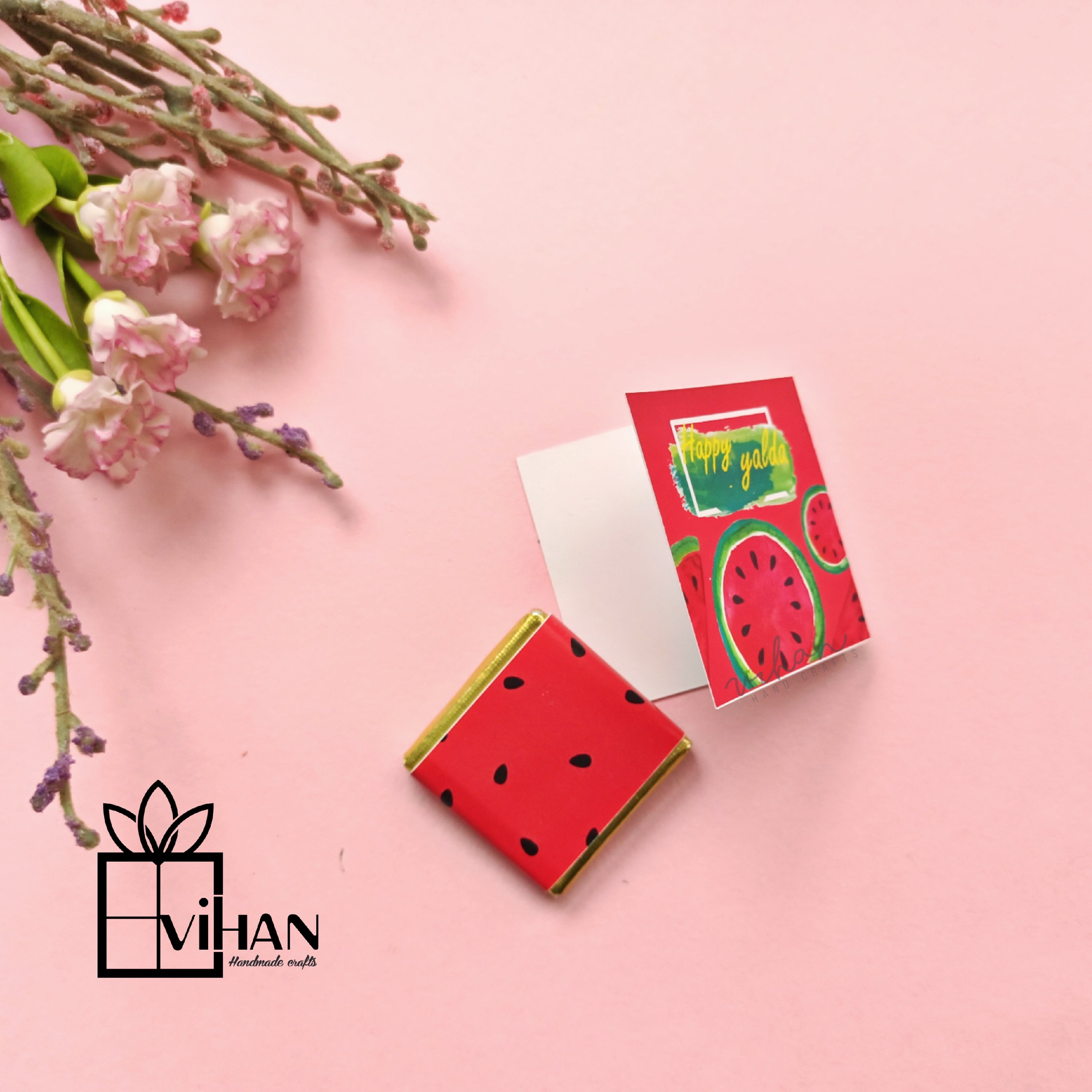 گیفت شکلات تکی با کاور کتابی طرح یلدا 8