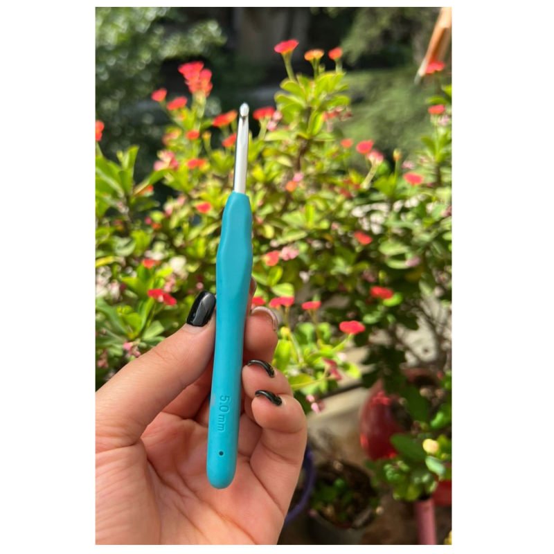 قلاب بافتنی دسته ژله ای مدل S- 5 به همراه سنجاق نشانه گذار بافتنی پک 8 تایی
