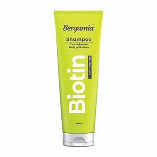 شامپو مولتی ویتامینه و ضدآلودگی موهای معمولی 250 میل برگامیا Bergamia Biotin Sha