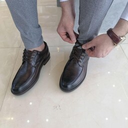 کفش مجلسی مردانه بندی در دو رنگ مشکی و قهوه ای سایزبندی 40 الی 44