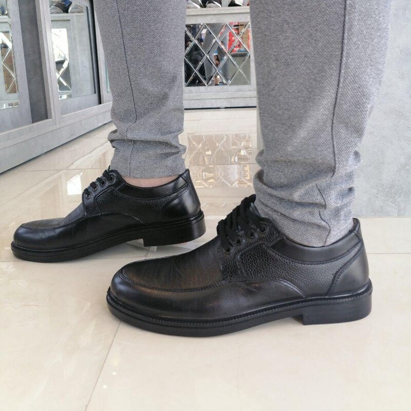 کفش مجلسی مردانه بندی در دو رنگ مشکی و قهوه ای سایزبندی 40 الی 44