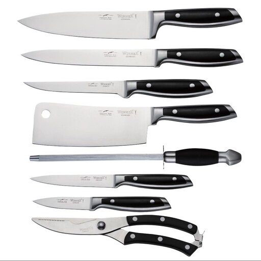سرویس چاقو آشپزخانه 9 پارچه وینر WINNER کد 1-2104