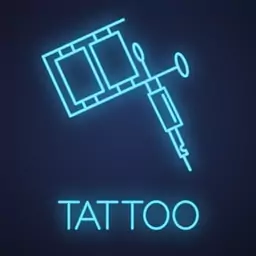 تابلو نئون طرح تتو tattoo 