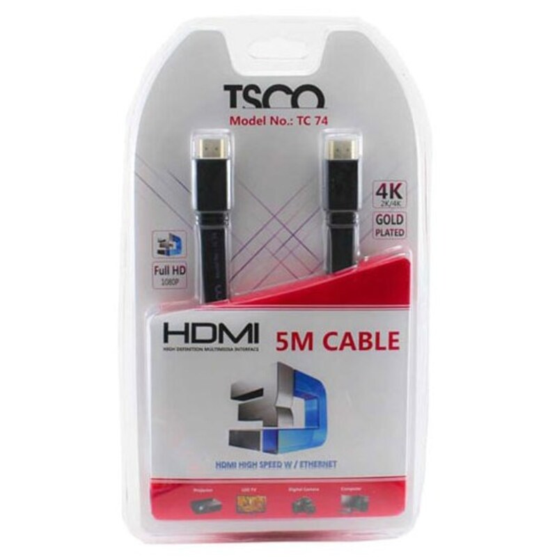 کابل 5 متری HDMI برند تسکو TC 74