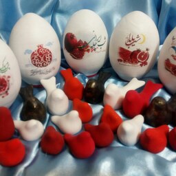تخم شترمرغ های تزئینی سفالی مخصوص شب یلدا 