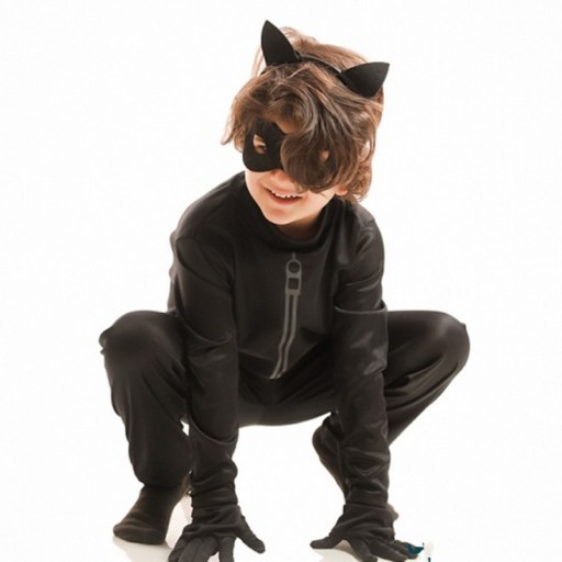 لباس گربه سیاه پسرانه سایز دو (  8 تا  10  سال )