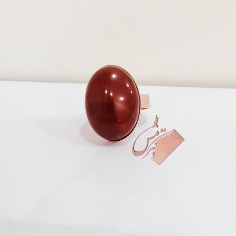 انگشتر مس وسنگ عقیق