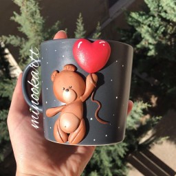 ماگ عروسکی خرسی
عروسک کار شده نشکن و کاملا قابل شستشو
