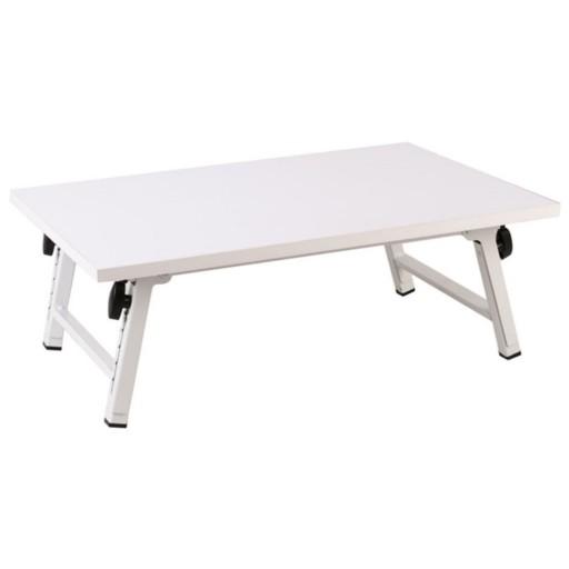 میز کار میز تحریر میز لپ تاپ تاشو سایز کوچک 35 در 55 رنگ سفید