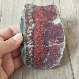 سنگ عقیق شجر اناری اصل دکوری و قابل تراش برای ساخت نگین عقیق اسلایس شده با رنگ طبیعی و خواص بسیار سنگ عقیق