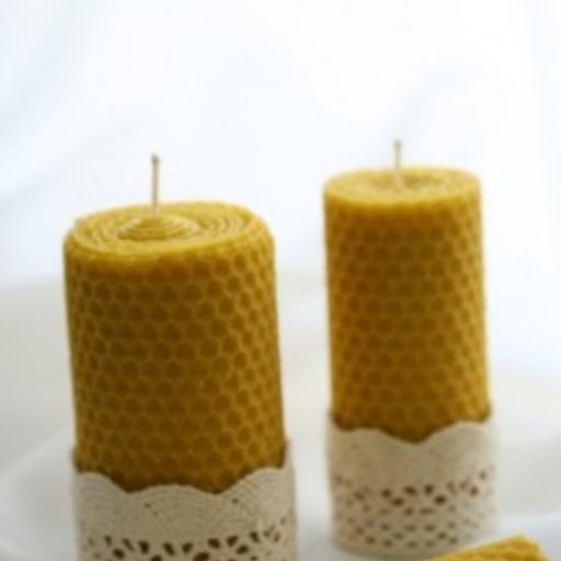 پک شمع موم عسل سایز کوچک و متوسط(2عدد)