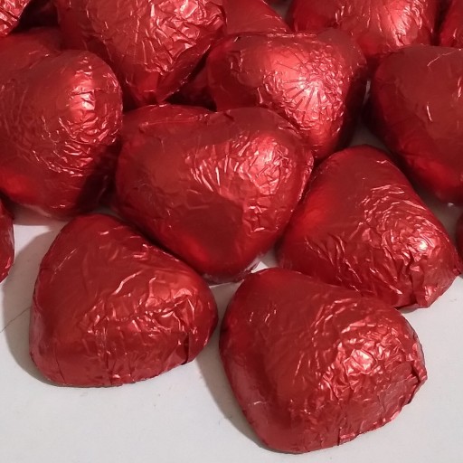 شکلات قلبی زیبا کاکائویی(200گرمی)