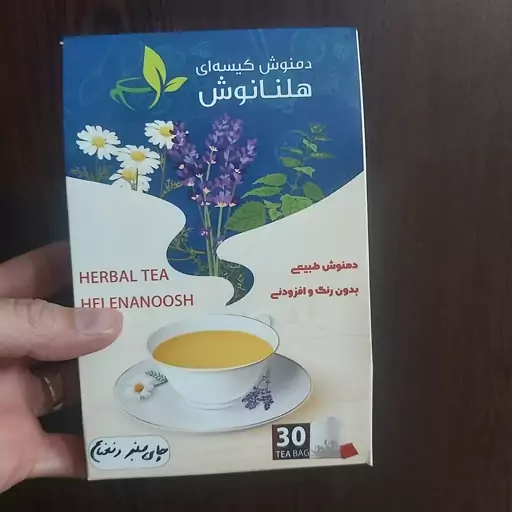 چای سبز و نعناع فلفلی هلنانوش ( پک 30 عددی)